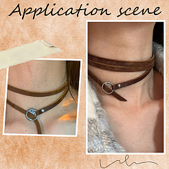 Cowhide Cord Wrap Bracelets for Men Women&nbsp;BJEW-WH20002-12A