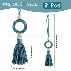 Cotton Woven Pendant Decorations&nbsp;AJEW-WH20054-012A