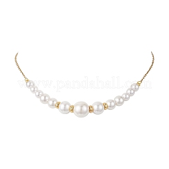 Shell Pearl Round Beads Bracelets & Necklaces Sets for Women&nbsp;SJEW-JS01321