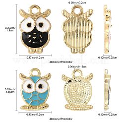 24Pcs 8 Styles Alloy Enamel Pendants&nbsp;ENAM-FS0003-48
