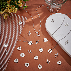 120Pcs 3 Styles Tibetan Style Alloy Pendants&nbsp;FIND-UN0004-27
