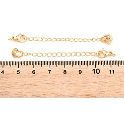 Brass Curb Chain Extender&nbsp;KK-P354-08G