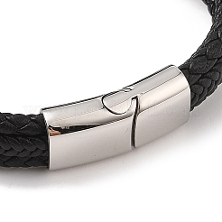 Braided Microfiber Leather Multi-strand Bracelets&nbsp;BJEW-B096-08G