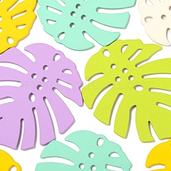 20Pcs 5 Colors Spray Painted Iron Pendants&nbsp;IFIN-LS0001-01