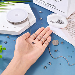 DIY Brass Twisted Chains Necklaces/Bracelets Making Kit&nbsp;DIY-TA0011-10