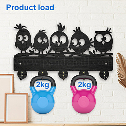Wood & Iron Wall Mounted Hangers&nbsp;HJEW-WH0055-152