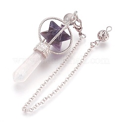 Natural Gemstone Dowsing Pendulums&nbsp;KK-F756-06