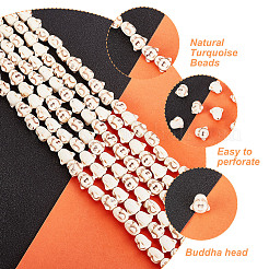 Natural Howlite Beads Strands&nbsp;TURQ-AR0001-19