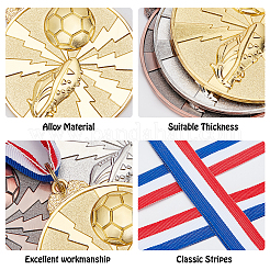 9Pcs 9 Colors Zinc Alloy Medal&nbsp;AJEW-GA0002-90