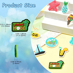 56Pcs 56 Styles Summer Theme PVC Cabochons&nbsp;KY-CJ0002-10