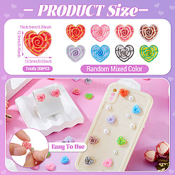 Printed Opaque Resin Cabochons&nbsp;CRES-TA0001-72B