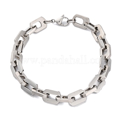 304 Stainless Steel Link Chain Bracelets for Women Men&nbsp;BJEW-R018-17P