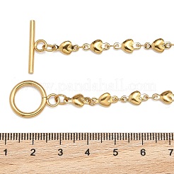 Ion Plating(IP) 304 Stainless Steel Link Chain Bracelets&nbsp;BJEW-P237-30G