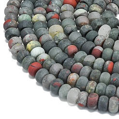 Natural African Bloodstone Beads Strands&nbsp;G-P575-A55-8x5mm
