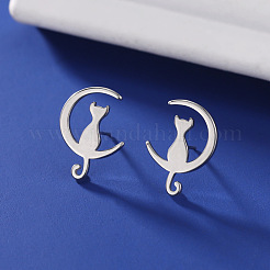 Tarnish Resistant 304 Stainless Steel Stud Earrings for Women&nbsp;EJEW-F320-03P