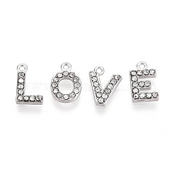 304 Stainless Steel and Rhinestone Pendants&nbsp;STAS-T071-11A-P