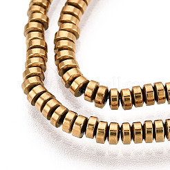 Electroplate Non-magnetic Synthetic Hematite Beads Strands&nbsp;G-T114-49G