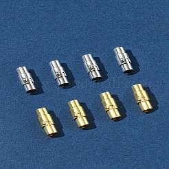8 Sets 2 Colors Brass Locking Tube Magnetic Clasps&nbsp;KK-FS0001-61