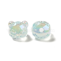 UV Plating Rainbow Iridescent Acrylic Beads&nbsp;PACR-M002-03