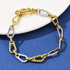 304 Stainless Steel Link Chain Bracelets for Women&nbsp;LS-BJEW-C113-02GP