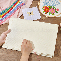 Cotton Solid Colored Cross Stitch Fabric&nbsp;DIY-WH0578-35B-02