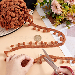 Polyester Tassel Lace Trim&nbsp;OCOR-WH0073-92A