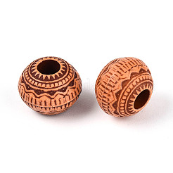 Imitation Wood Acrylic European Beads&nbsp;X-SACR-Q186-13