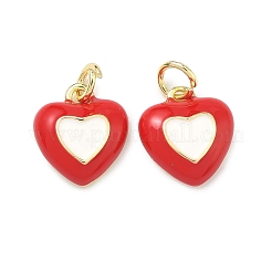 Brass Enamel Pendants&nbsp;KK-B170-01G