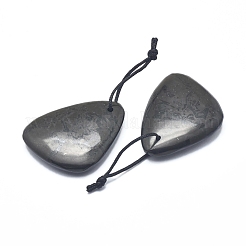 Natural Shungite Pendants&nbsp;G-F675-20