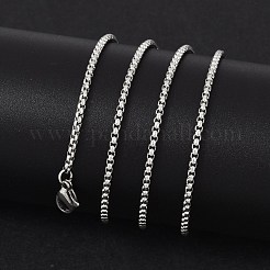 Tarnish Resistant 304 Stainless Steel Venetian Chain Necklace Making&nbsp;STAS-A028-N032P
