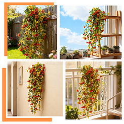 4Pcs Plastic Artificial Violet Vine for Wedding Decoration&nbsp;DIY-WR0005-32C