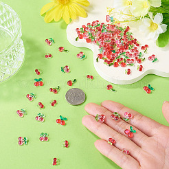 200Pcs Resin Cherry Cabochons&nbsp;RESI-TA0005-49