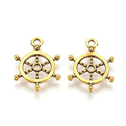 Tibetan Style Alloy Helm Pendants&nbsp;X-TIBEP-S257-AG-LF