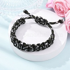 7 Inner Cores Polyester & Spandex Cord Braided Bracelets for Men Women&nbsp;BJEW-JB12571-02