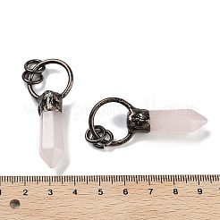 Natural Mixed Stone Faceted Pointed Bullet Pendants&nbsp;G-A221-03