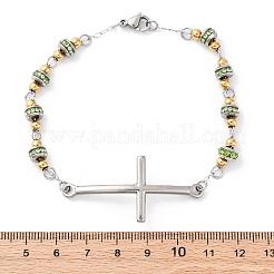 201 Stainless Steel Link Chain Bracelets&nbsp;BJEW-A032-01GP-01