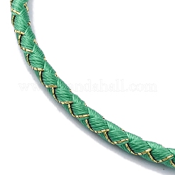 Polyester Cord Braided Bracelet Makings&nbsp;MAK-Z003-01P-22