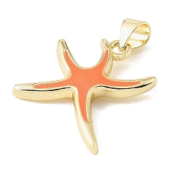 Brass Enamel Pendants&nbsp;KK-CBA6938-16G