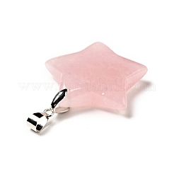 Natural Rose Quartz Pendants&nbsp;G-I319-04P-03