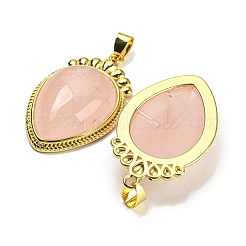 Natural Rose Quartz Pendants&nbsp;G-F760-02A-03G
