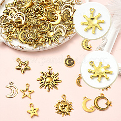 64Pcs 16 Styles Tibetan Style Zinc Alloy Pendants&nbsp;FIND-SC0018-01
