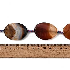 Natural Banded Agate Beads Strands&nbsp;G-P605-L02-10