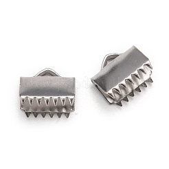 Tarnish Resistant 304 Stainless Steel Ribbon Clamp Ends&nbsp;STAS-J011-08