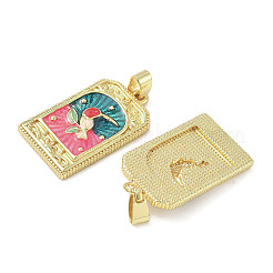 Brass Enamel Pendants&nbsp;KK-I355-18G-02