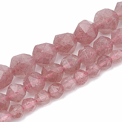 Natural Strawberry Quartz Beads Strands&nbsp;G-S332-8mm-006