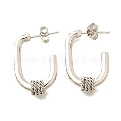 201 Stainless Steel Stud Earrings&nbsp;EJEW-Q026-10P