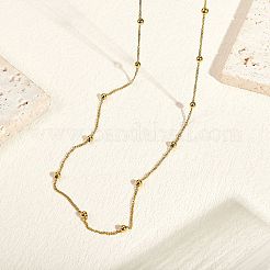 304 Stainless Steel Satellite Chain Necklaces for Women&nbsp;NJEW-SW00052