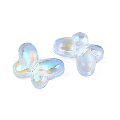 AB Color Plated Transparent Glass Beads&nbsp;GLAA-Z020-01C