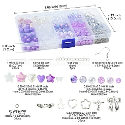 DIY Acrylic & Alloy Earring Jewelry Making Kits&nbsp;DIY-FS0007-30