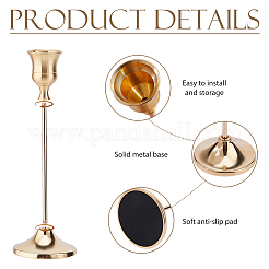 6 Sets Aluminum Candle Holders&nbsp;AJEW-WH0696-152